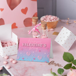 Cartão De Festividades Feliz dia de os namorados de Corações Escrivíveis 