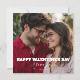 Cartão De Festividades Feliz dia de os namorados Eu Te Amo Foto Moderna X