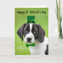 Cartão De Festividades Feliz Dia de São Patrício para qualquer cachorrinh