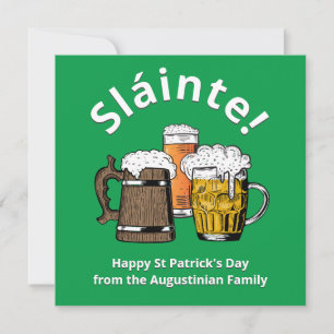 Cartão De Festividades FELIZ DIA DE SÃO PATRÍCIO Sláinte! Cervejas de 