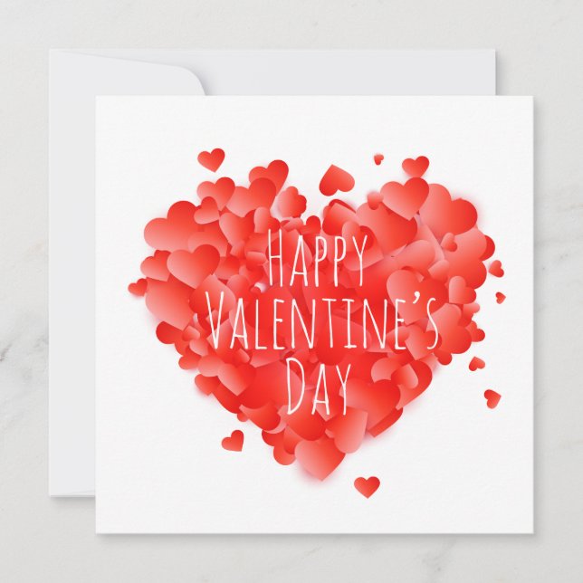 Cartão De Festividades Feliz Dia de São Valentim (Frente)