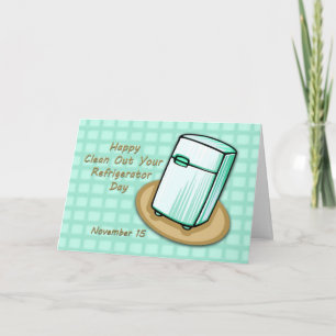 Cartão De Festividades Feliz Dia do Frigorífico