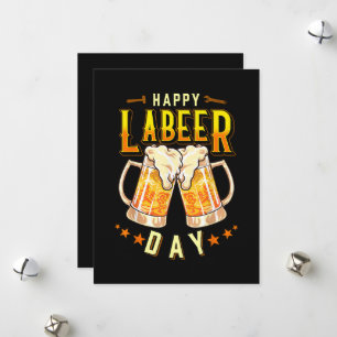 Cartão De Festividades Feliz Dia do Labeer Funny Dia do Trabalho