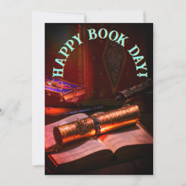 Cartão De Festividades Feliz Dia do Livro Mundial!