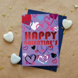 Cartão De Festividades Feliz Dia dos Galentinos