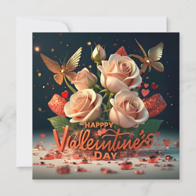 Cartão De Festividades Feliz Dia dos Namorados (Frente)