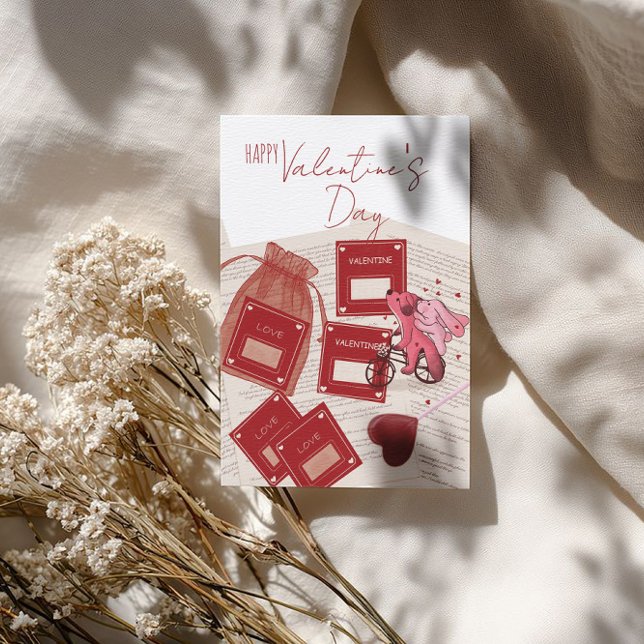 Cartão De Festividades Feliz Dia dos Namorados – Bilhetes & Cachorrinho d (Criador carregado)