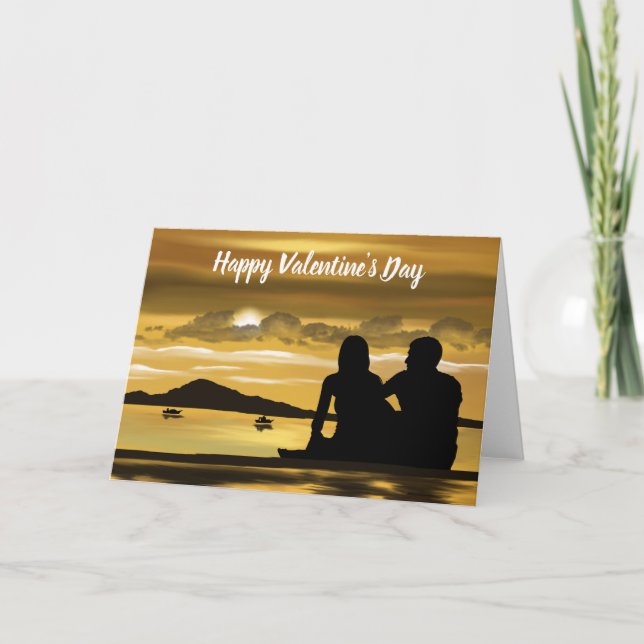 Cartão De Festividades Feliz Dia dos Namorados Casal (Frente)