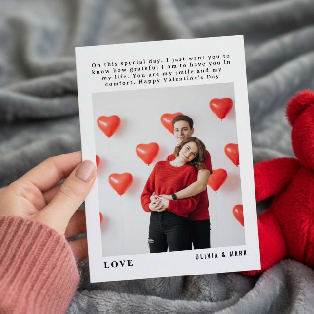 Cartão De Festividades Feliz Dia dos Namorados Colagem de Fotos Personali (Criador carregado)