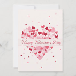 Cartão De Festividades Feliz Dia dos Namorados (em escrita rosa elegante)