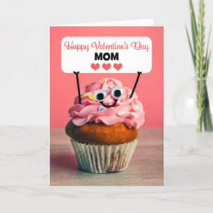 Cartão De Festividades Feliz Dia dos Namorados Mãe Cupcake Bonita