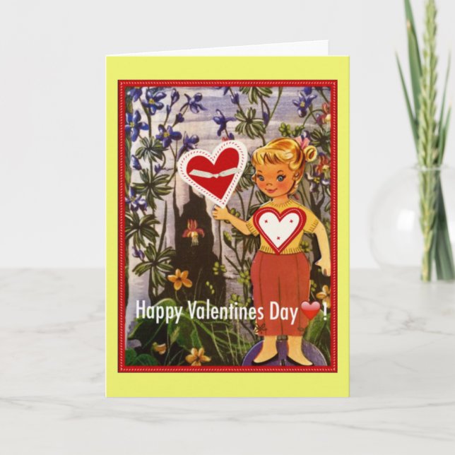 Cartão De Festividades Feliz dia dos namorados na floresta (Frente)