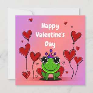 Cartão De Festividades Feliz Dia dos Namorados Sapo