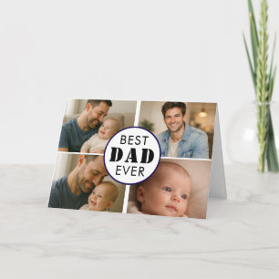 Cartão De Festividades Feliz Dia dos Pais Foto Família Personalizada