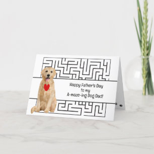 Cartão De Festividades Feliz Dia dos Pais Incrível Pai de Cachorro Texto