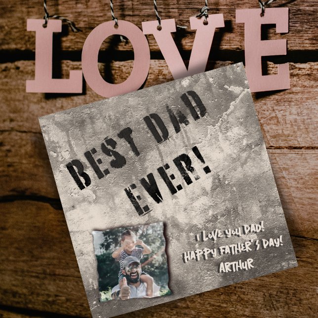 Cartão De Festividades Feliz Dia dos Pais : obra-prima urbana (Criador carregado)