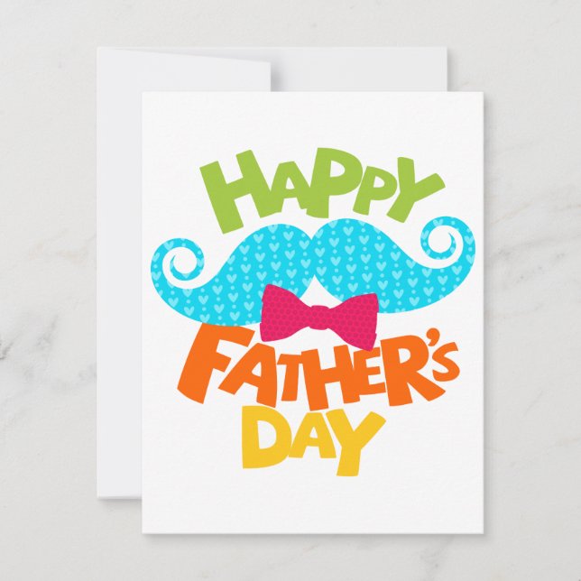 Cartão De Festividades "Feliz Dia dos Pais, Papai: Uma Celebração de Amor (Frente)