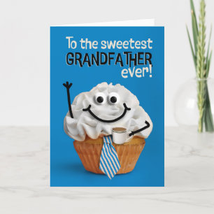 Cartão De Festividades Feliz Dia dos Pais Vôzinho Cupcake Mais Doce 