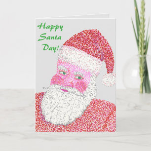 Cartão De Festividades Feliz Dia dos Papais noeis Papai Noel Saudação Car
