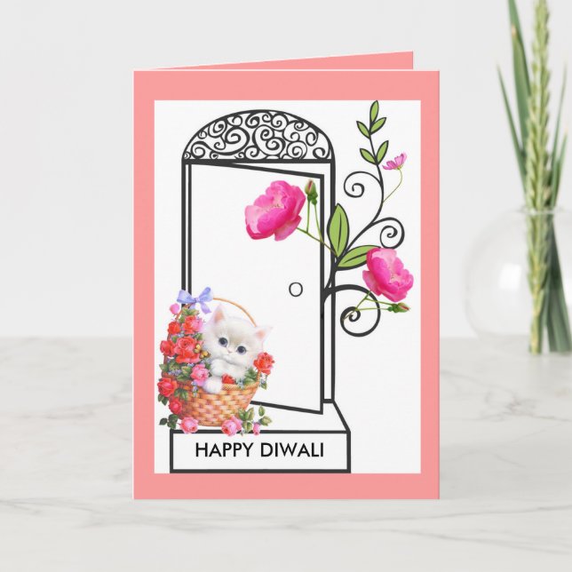 CARTÃO DE FESTIVIDADES FELIZ DIWALI WISH (Frente)