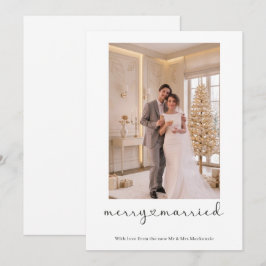 Cartão De Festividades Feliz e Casado Recém-Casado Foto Personalizada