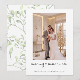 Cartão De Festividades Feliz e Casado Recém-Casado Foto Personalizada