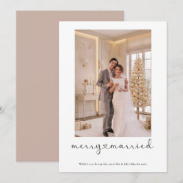 Cartão De Festividades Feliz e Casado Recém-Casado Foto Personalizada