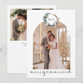 Cartão De Festividades Feliz e Casado Recém-Casado Personalizado 4 Fotos