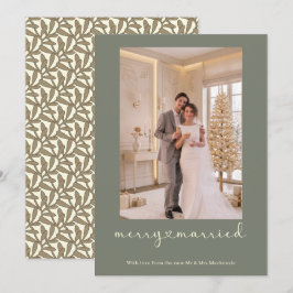 Cartão De Festividades Feliz e Casado Recém-Casado Personalizado Foto