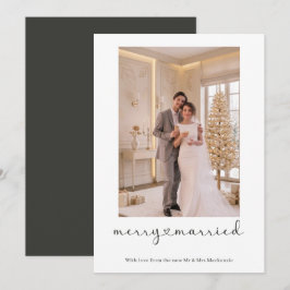 Cartão De Festividades Feliz e Casado Recém-Casado Personalizado Foto