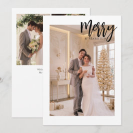 Cartão De Festividades Feliz e Casado Recém-Casados Personalizado 4 Fotos