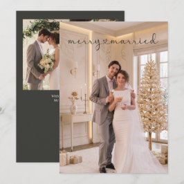 Cartão De Festividades Feliz e Casado Recém-Casados Personalizado 4 Fotos
