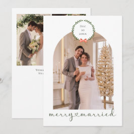 Cartão De Festividades Feliz e Casado Recém-Casados Personalizado 4 Fotos