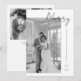 Cartão De Festividades Feliz e Casado Recém-Casados Personalizado 4 Fotos