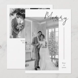 Cartão De Festividades Feliz e Casado Recém-Casados Personalizado 4 Fotos