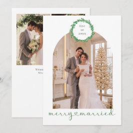 Cartão De Festividades Feliz e Casado Recém-Casados Personalizados 4 Foto