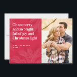 Cartão De Festividades Feliz e Design de Natal Brilhante<br><div class="desc">Feliz e Design de Natal Brilhante Oh tão feliz e tão brilhante cheio de alegria e luz de Natal</div>