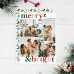 Cartão De Festividades Feliz e família divertida de Natal<br><div class="desc">Cartão de Natal brilhante e divertido para enviar para a família e amigos!</div>