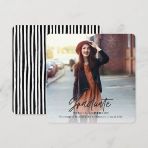 Cartão De Festividades Feliz e formando moderno brilhante