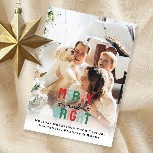 Cartão De Festividades Feliz e Foto Brilhante Personalizada