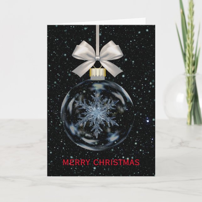 Cartão De Festividades Feliz e Natal abençoado (Frente)