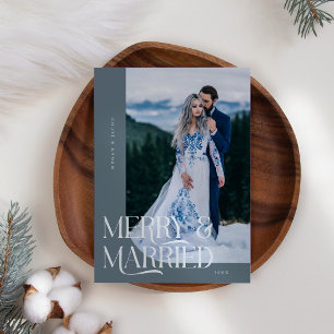 Cartão De Festividades Feliz e Natal casado - Novo Tabuleiro de Fotografi