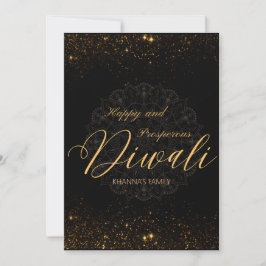 Cartão De Festividades Feliz e próspero Diwali personalizável
