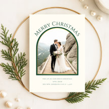 Feliz e Recém-Casados Arco Foto Natal