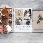 Cartão De Festividades Feliz Família Chanukah de Férias 4 Branco<br><div class="desc">Cartão de férias rápido e fácil para enviar familiares e amigos durante o feriado.</div>