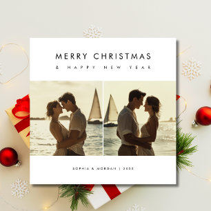 Cartão De Festividades Feliz Feliz ano novo de Natal Foto Náutica