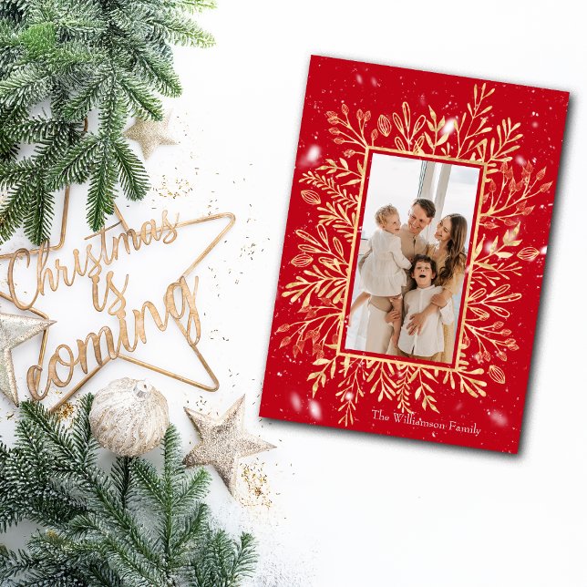 Cartão De Festividades Feliz Feliz Natal Personalizar Foto (Criador carregado)