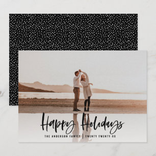 Cartão De Festividades Feliz feriado moderno e mínimo de natal fotográf