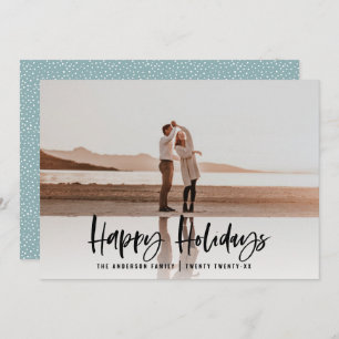 Cartão De Festividades Feliz feriado moderno e mínimo de natal fotográfic