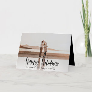 Cartão De Festividades Feliz feriado moderno e mínimo de natal fotográfic